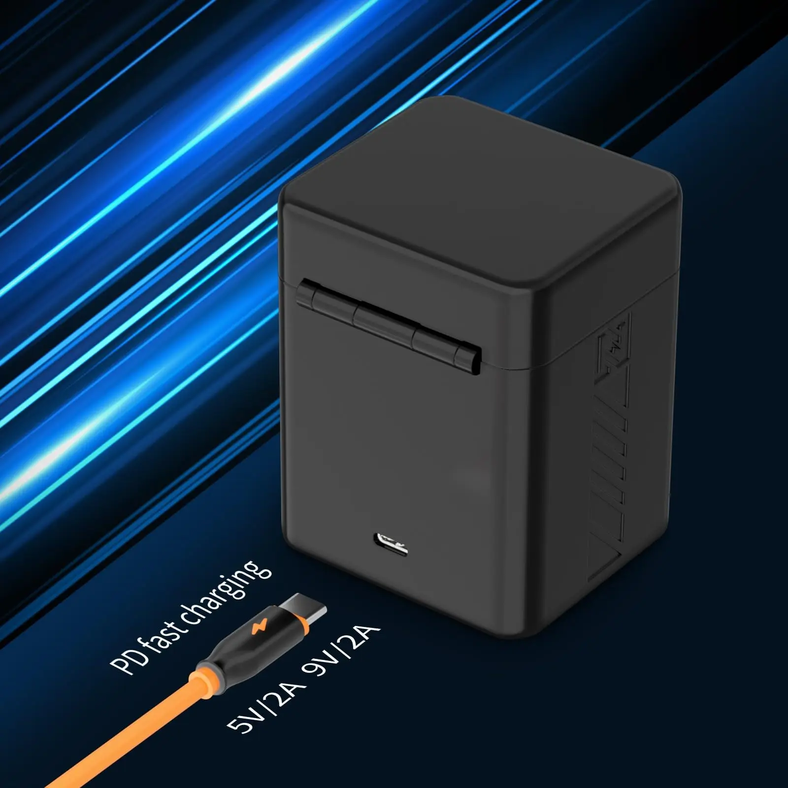 ZGCINE NP-FZ100 Battery Charging Case USB-C PD Dual Slot Card Reader OLED for Sony A7IV A7III A7CII A7RV FX3 FX30 ZV-E1 A6700