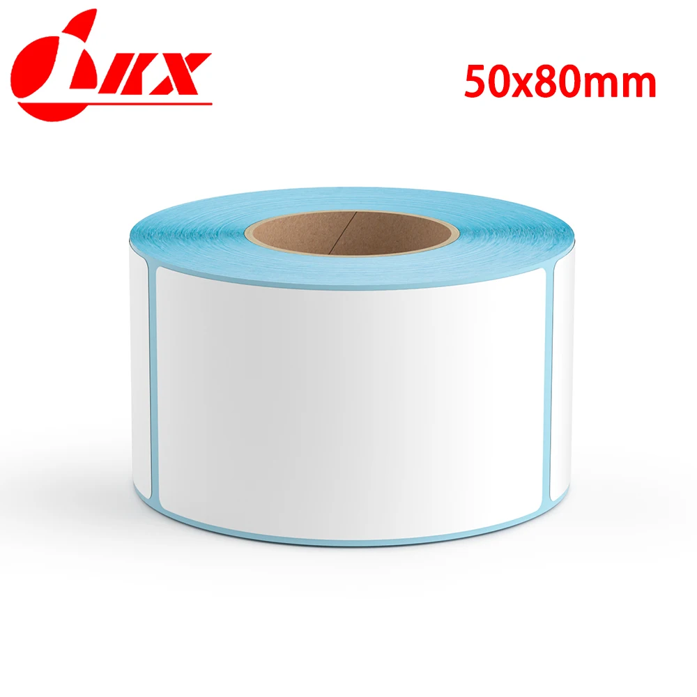 Imagem -06 - Lkx 50x80 mm Etiqueta Térmica Adesiva à Prova Impermeável Água Preço do Supermercado Etiqueta em Branco Impressão Direta Material de Impressão de Escritório Papel