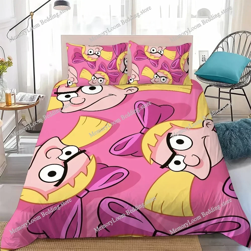 

Cartoon Heys A-Arnold Cool Duvet Cover Set Home Style Bedding Soft Laundry Cotton Bed Four Seasons Student Dormitory Luxury Gift