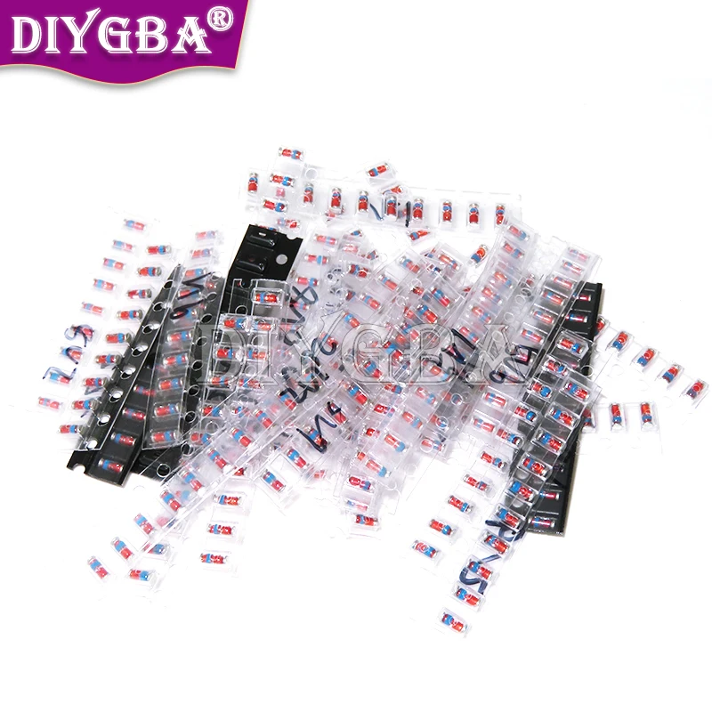 300PCS/Set  LL34 SMD Zener Diode Package Assorted Kit 30Values*10pcs 1/2W 2V-39V