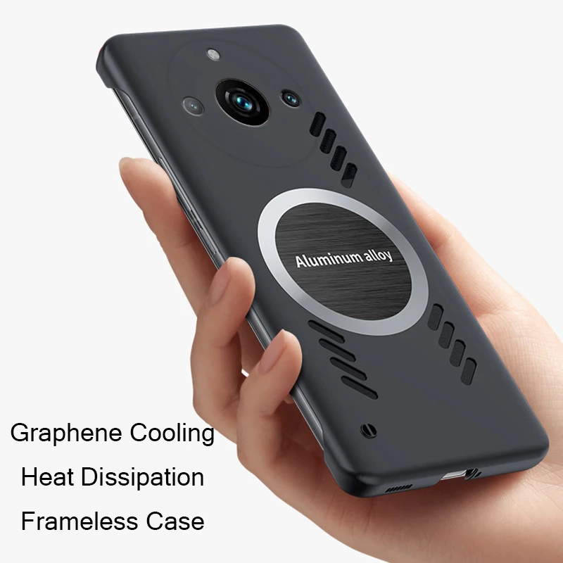 

Graphene Cooling Phone Case for OPPO Realme 11 Pro Plus Pro+ Case Ultra Thin Frameless Heat Dissipation Cover Funda Casing Capa