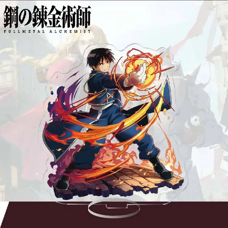 اليابان أنيمي Fullmetal الخيميائي أرقام إدوارد إلريك ألفونس إلريك الاكريليك حامل نموذج اللعب مكتب ديكور غرفة الزينة جمع #3