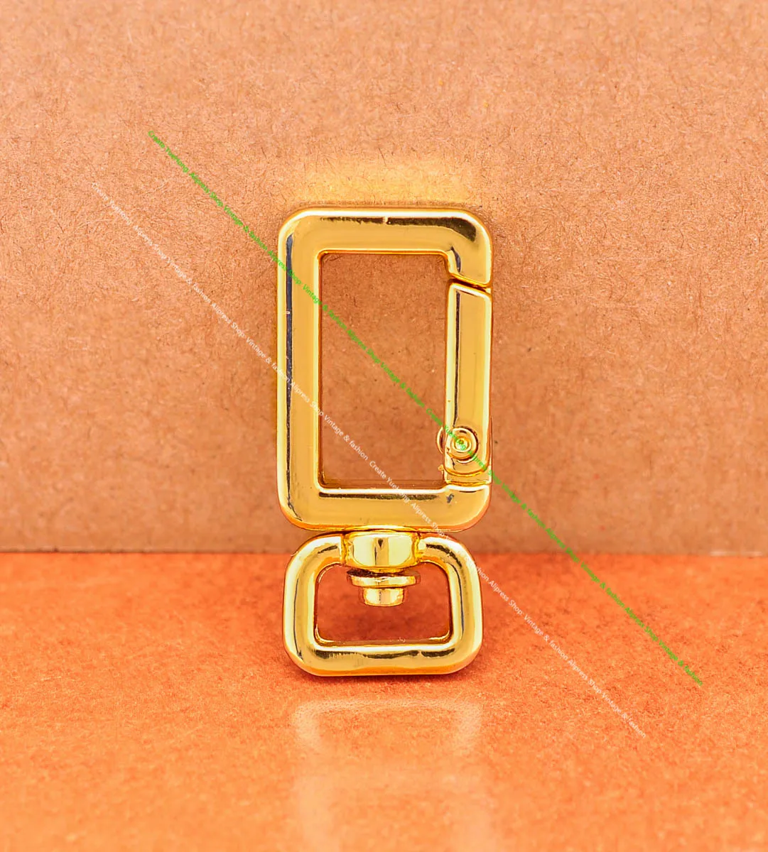 10mm Gold Square Swivel Trigger Clip Lobster Clasp Snap Hook Handbag Key Ring Wallet Chain Key Chain Jewelry Findings Clasp