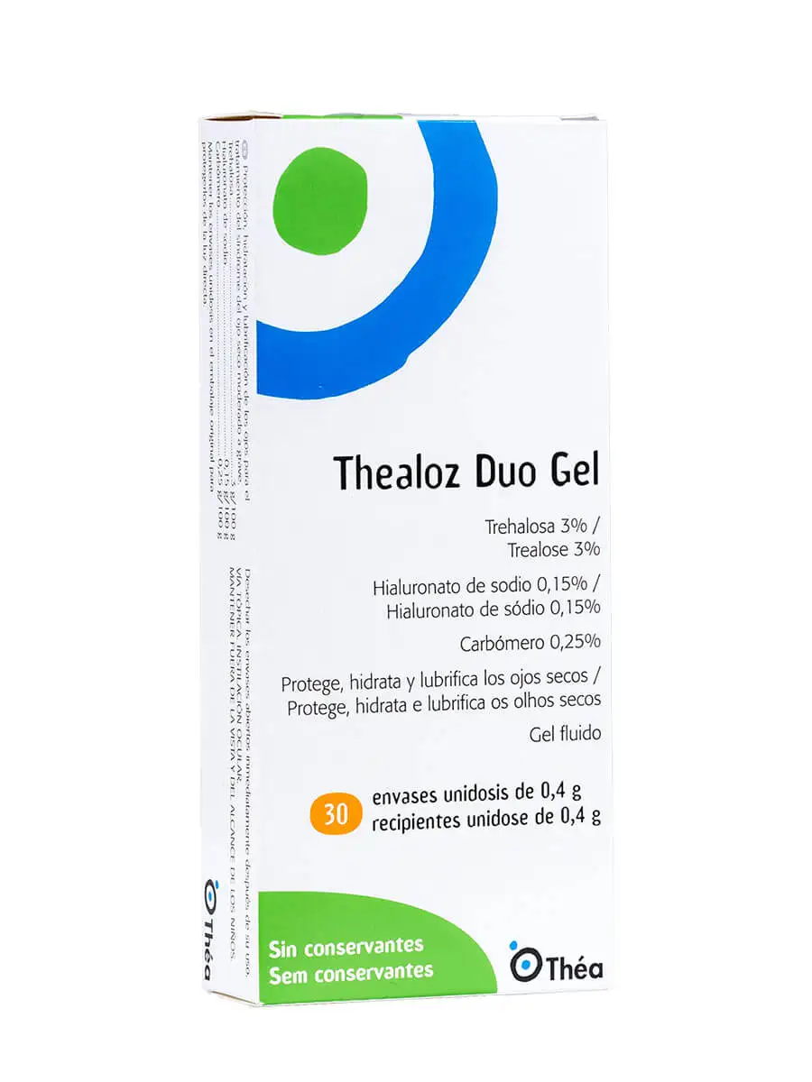 Thealoz duo gel 0,4g 30 unit-protects, hydrates and lubricates dry eyes