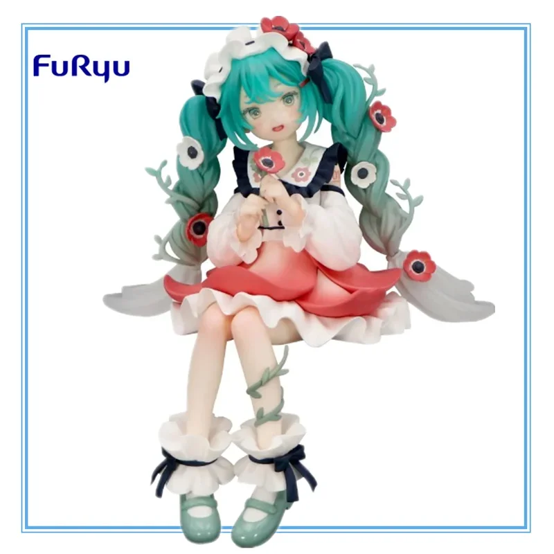 在庫ありオリジナルフリュー初音ミクフラワーフェアリー-pvc-アニメキャラクターモデルコレクションデスクトップ装飾おもちゃフェスティバルギフト