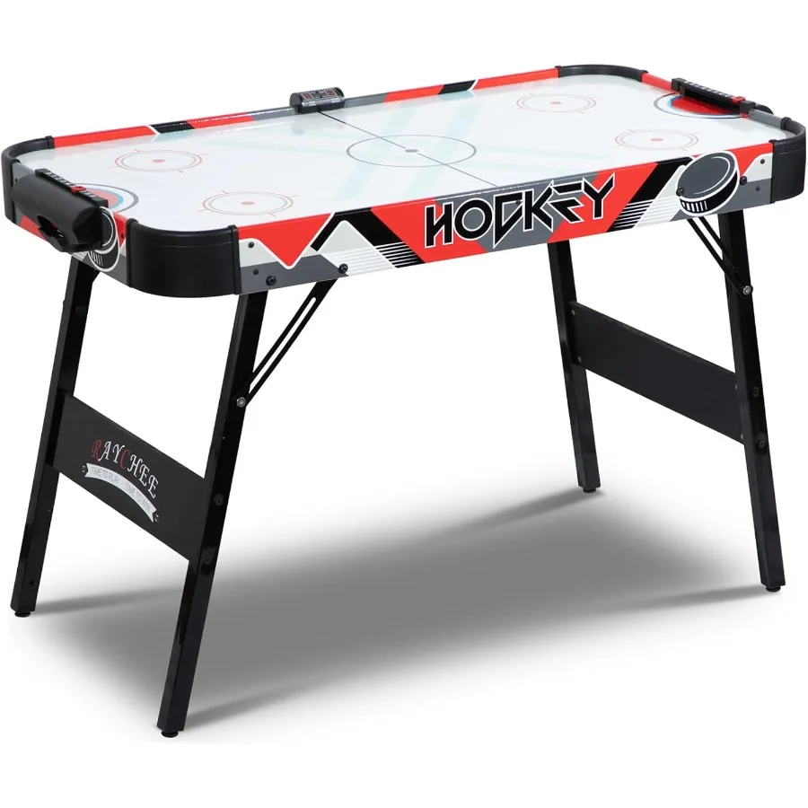 

Foldable Air Hockey Table 48 Indoor Air Hockey Arcade Table Gaming Set with 2 Pucks 2 Pushers Electronic Score Systems for Adul