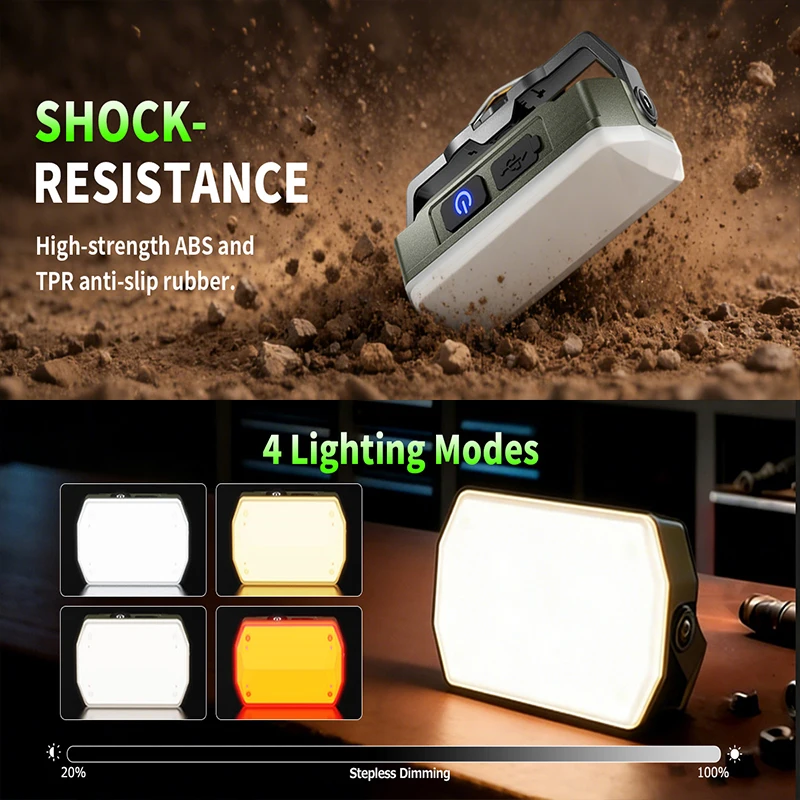 Rechargeable Camping Light with 4 Lighting Modes description 5