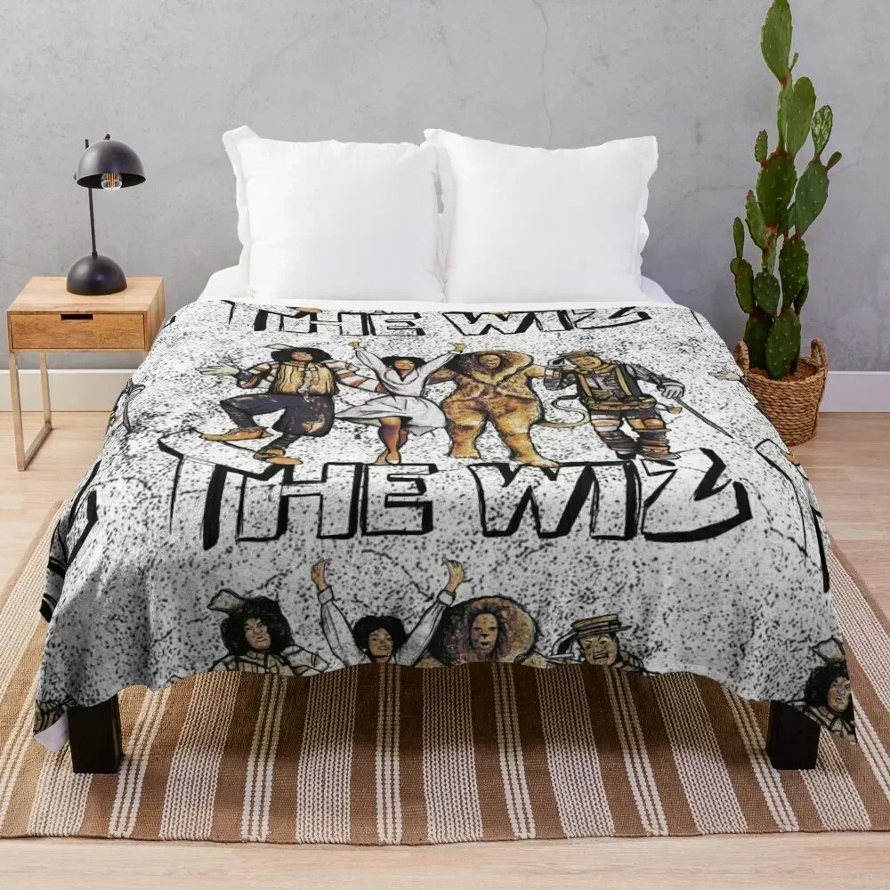 

Grungy Wiz Throw Blanket Decorative Sofa Blankets For Sofas Plaid Luxury Designer Blankets