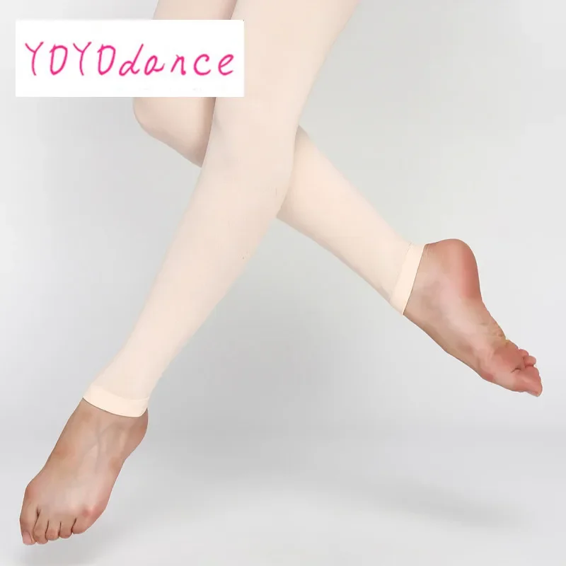 2024 Girls Ballt Dance Tights Girls Professional Footless Ballet Tights Adult Seamless Nylon Spandex Pantyhose Dance Wear