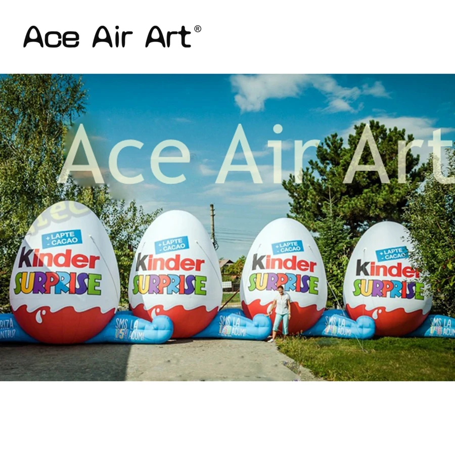 Factory Directly 8ft/10ft/13ft Inflatable Cute Egg With Air Blower For Advertising/Decoration Made By Ace Air Art