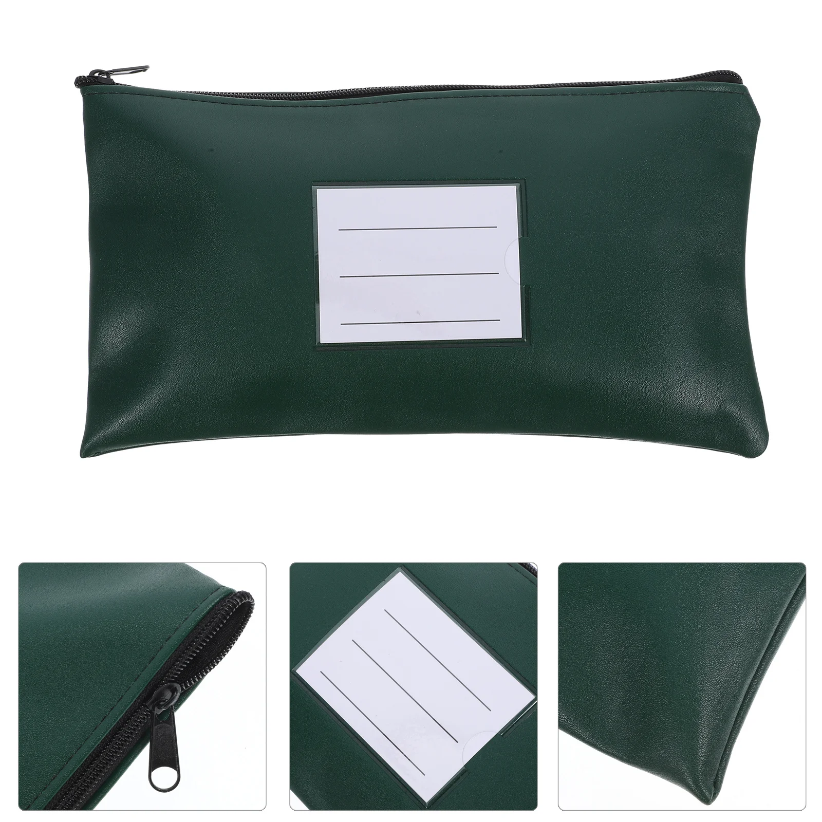 

2 шт., держатель для документов из искусственной кожи, портативный органайзер для файлов, сумка для хранения на молнии, многофункциональный органайзер для документов, денежных карт