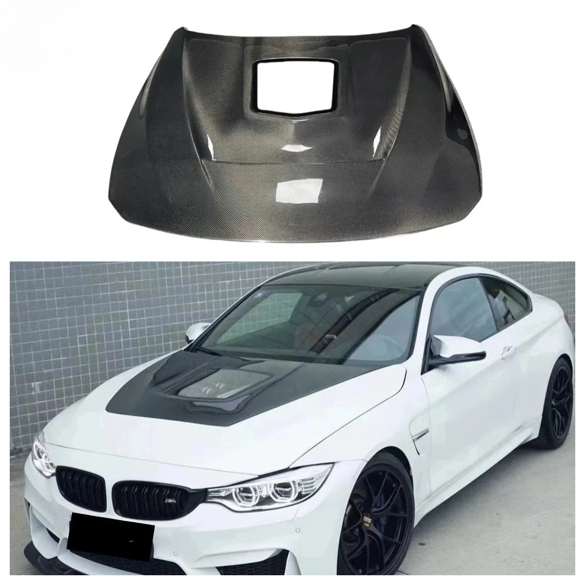 

New GTS Transparent Glass Style Carbon Fiber Front Bonnet Hood For BMW 3 Series F80 M3 4 Series F32 F82 M4 2012-2018