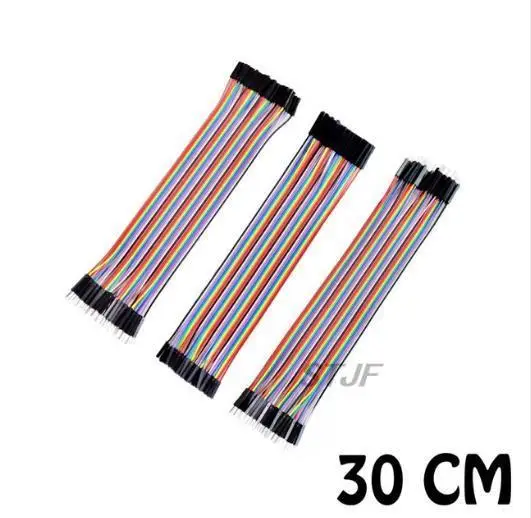 Dupont line-cable de puente macho a macho, macho a hembra, hembra a hembra, 120 piezas, 10cm, 20cm, 30cm