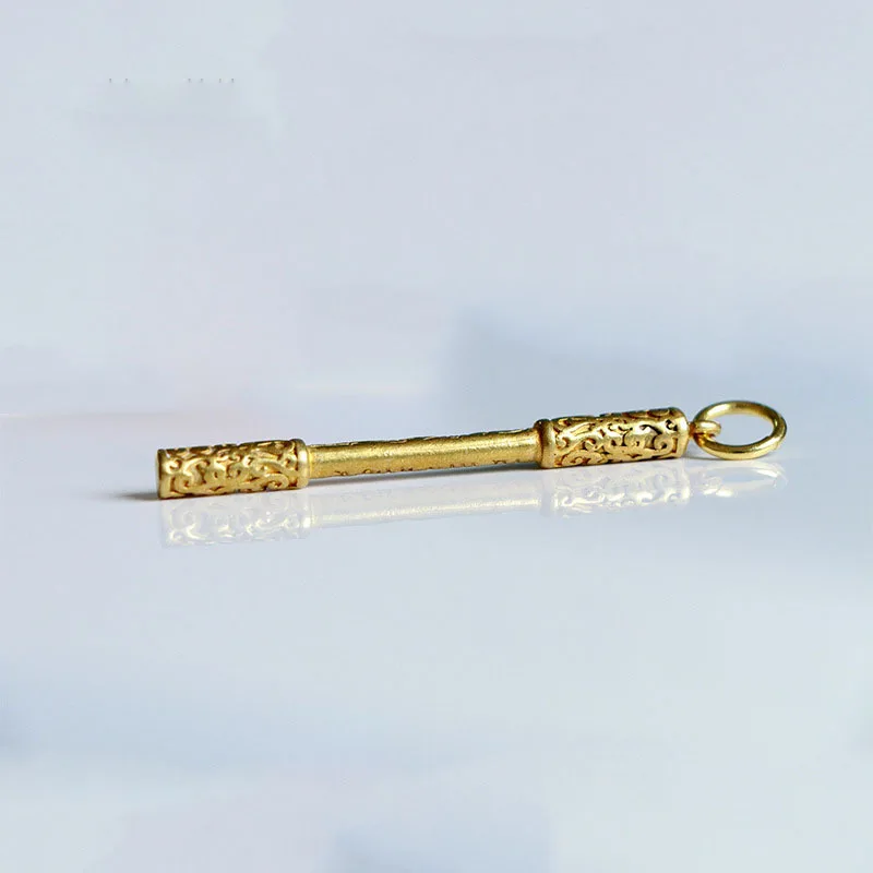 1/2Pcs Black Myth Wukong Golden Hoop Brass Keychain Car Key Pendant Scenic Stall