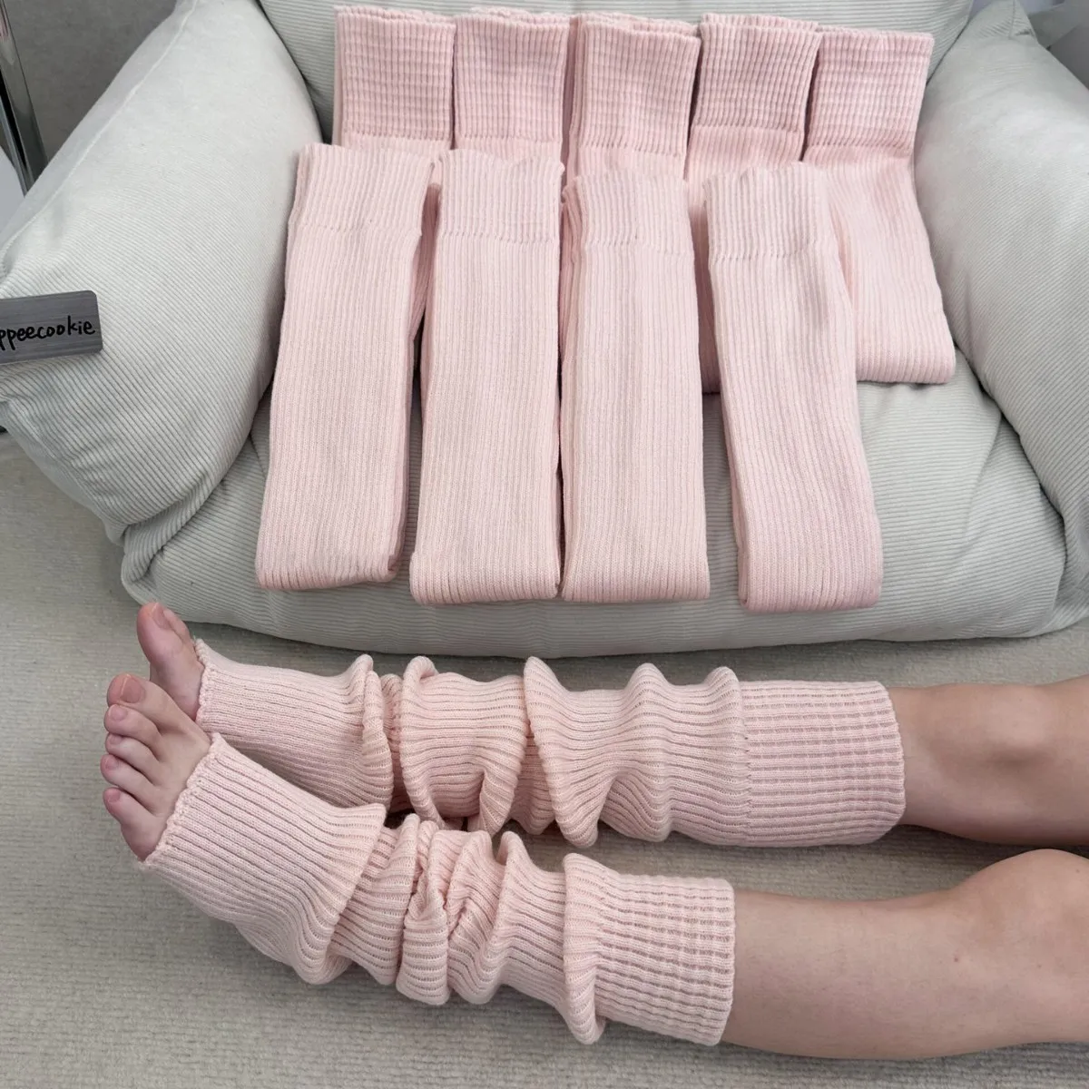 

2 шт. новые элегантные эластичные теплые носки-гетры для йоги и балета длиной 75 см, удлиненные, для осени и зимы