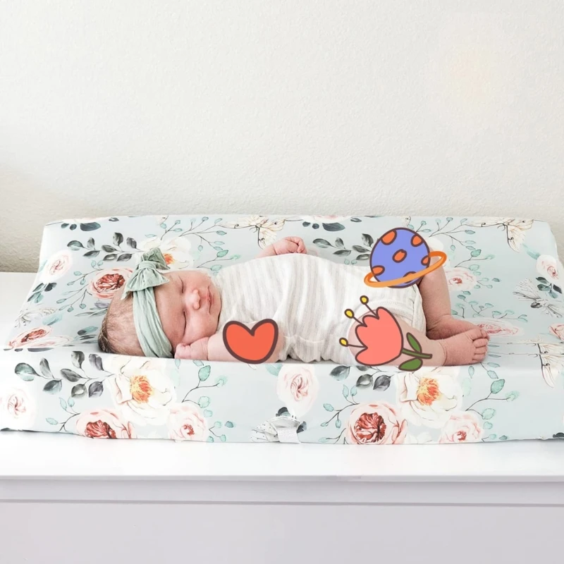 2 Chiếc Trang Bị Bassinet Tấm Thay Tã Miếng Lót Tay Cho Giỏ Thay Tã Cho Bé Thảm Trải Giường Cũi Bảo Vệ