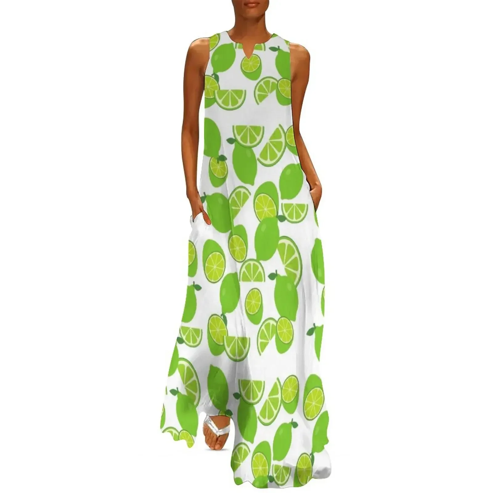 

Citrus Collection- Lime Long Dress dress for women 2025 wedding guest dress 2025 ceremony dresses