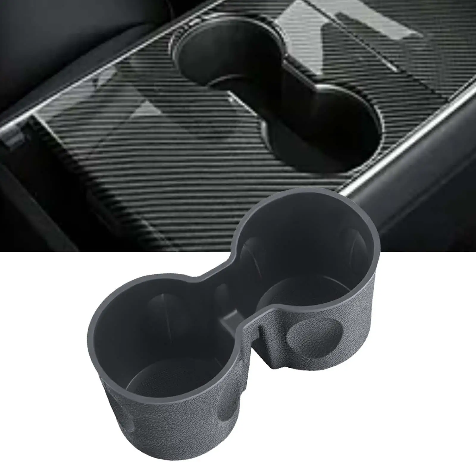 TPE Slot Slip Limit Cup Holder Insert Detachable for Tesla Model 3 2024