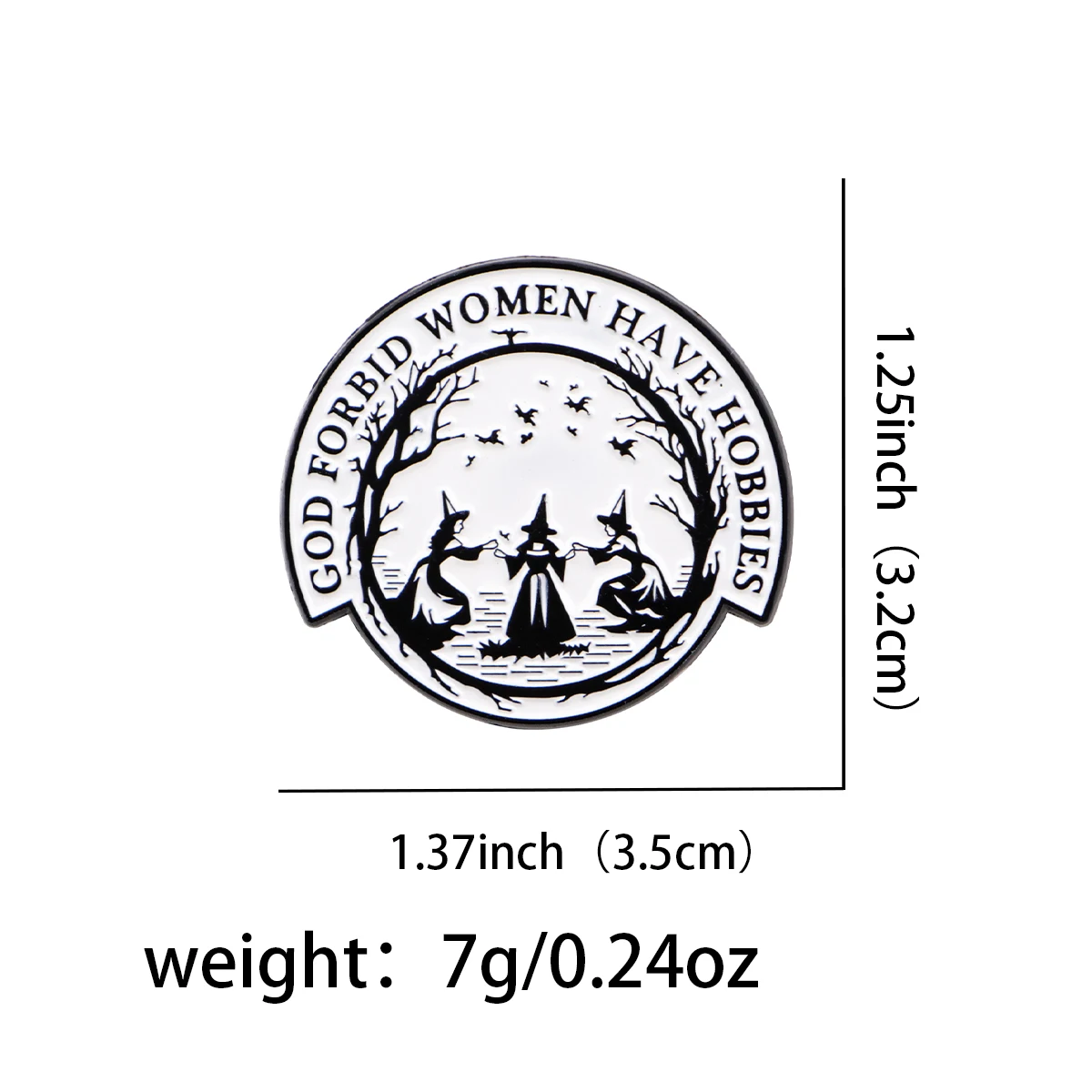 Halloween Witch Enamel Pins Brooches Badges Funny Cosplay Accessories for Backpack Lapel Jewelry Party Gifts Toy view 2