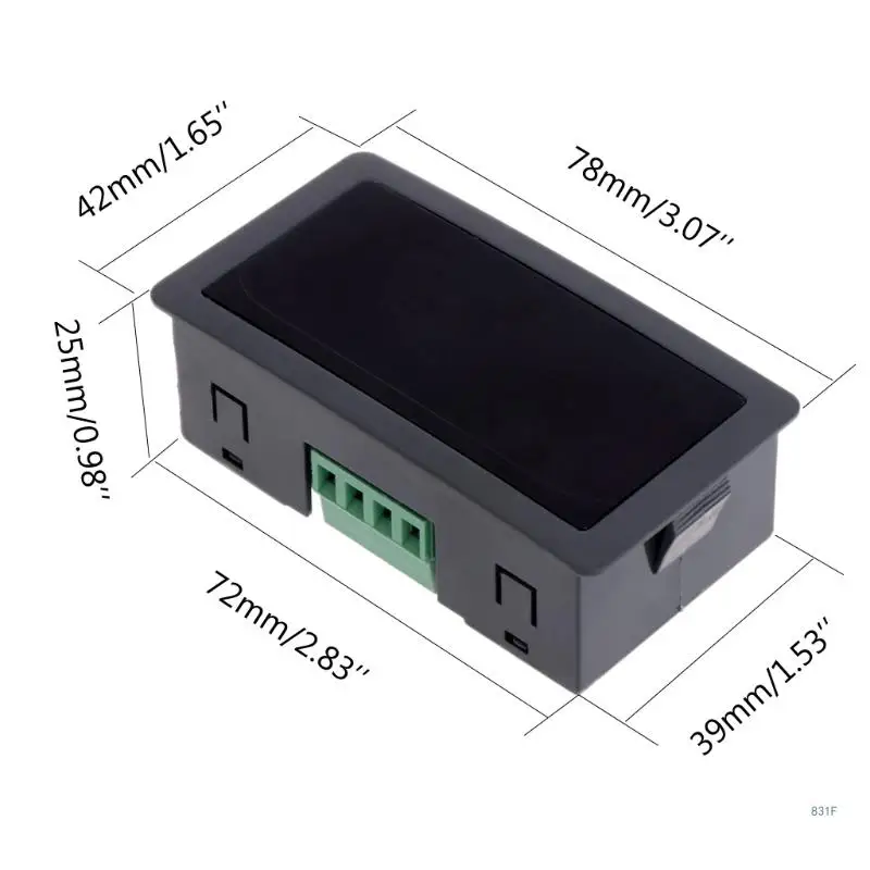 Digital LED Counter Panel Meter 5 Digit Panel Counter Meter Plus Counter Panel Totalizer 0-9999 Compact for Factory