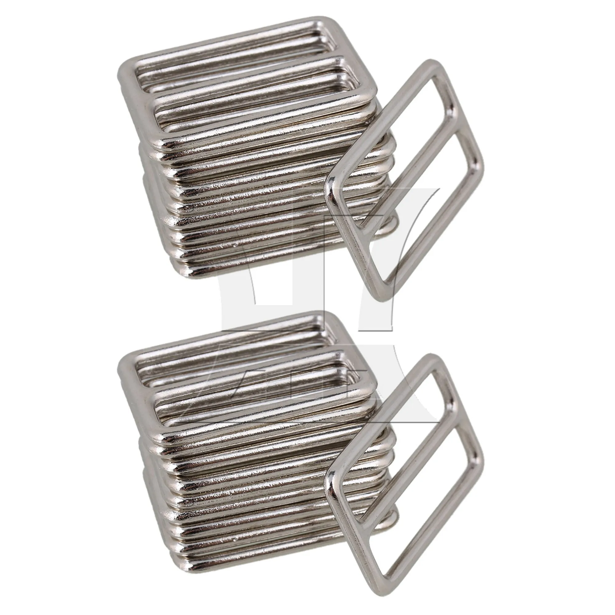 

BQLZR 20 шт. сварные пряжки, трехскользящий роликовый штифт для ремня сумки, 3,8 см