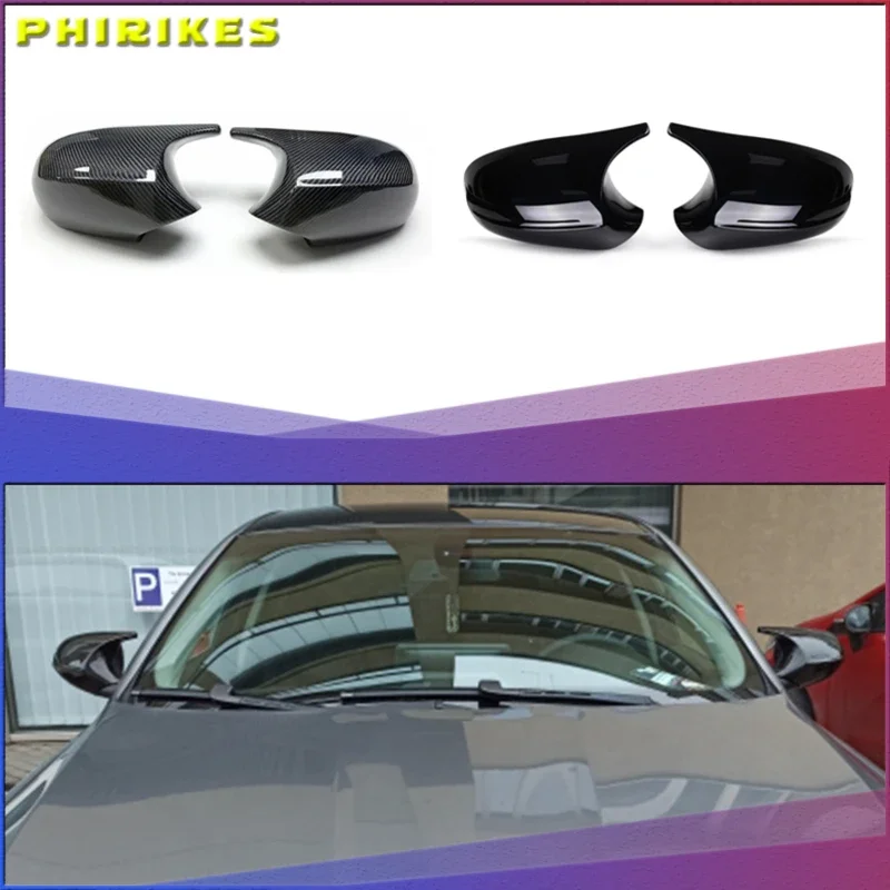 

1Pair E81 E82 Mirror Covers Car Side Rearview Mirror Cap Cover Trim For BMW E81 E82 E87 E88 E90 E91 E92 E93 LCI Facelifted Model