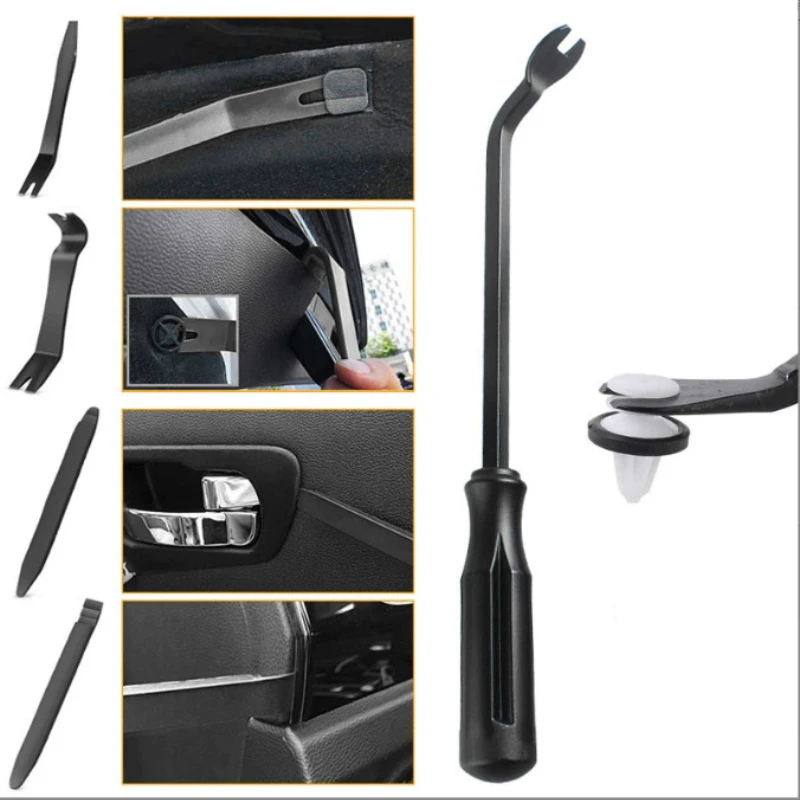 

4/5Pcs Auto Trim Removal Tool Kit, No Scratch Plastic Pry Tool Kit - Interior Door Panel Clip Fastener Removal Set For Vehicle