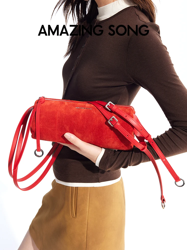 Amazing Song Donut Pen Holder Bag 2025 Suede Autumn and Winter New Retro Style