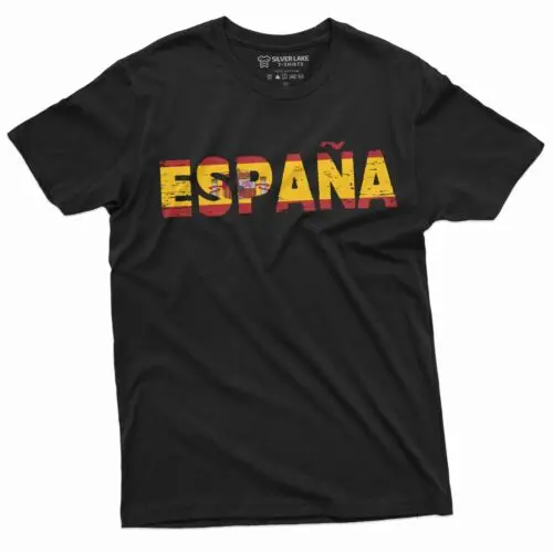 Spain Tshirt Espana Tee EspaÃ±a Football Soccer tee Spanish Flag Patriotic shirt