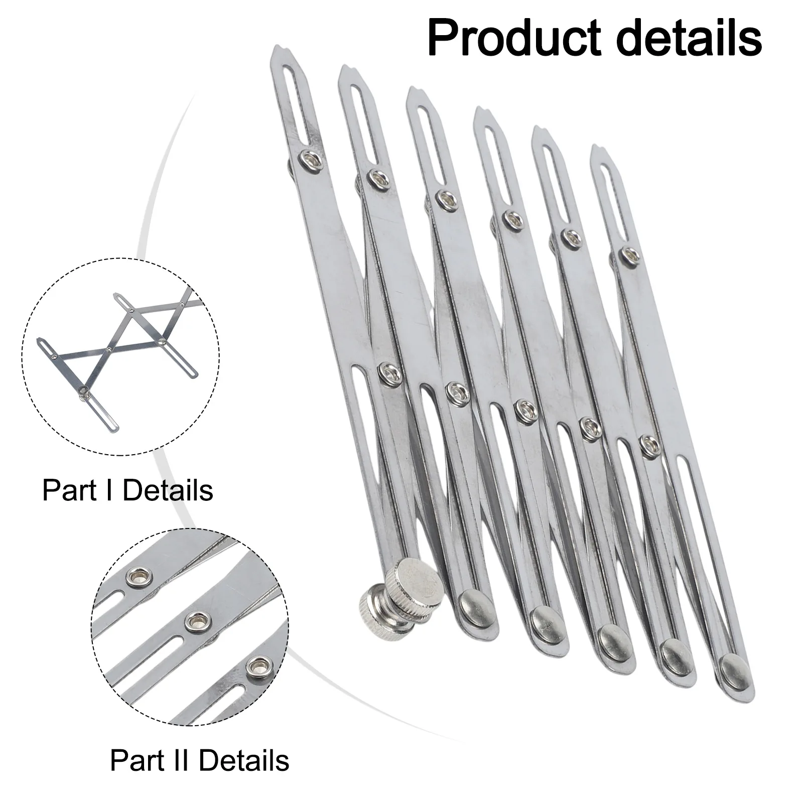 Aluminum Expanding Sewing Gauge 24 Inch Flexible Ruler For Button Spacing Pleat Marking And Woodworking Measuring Tool Silver