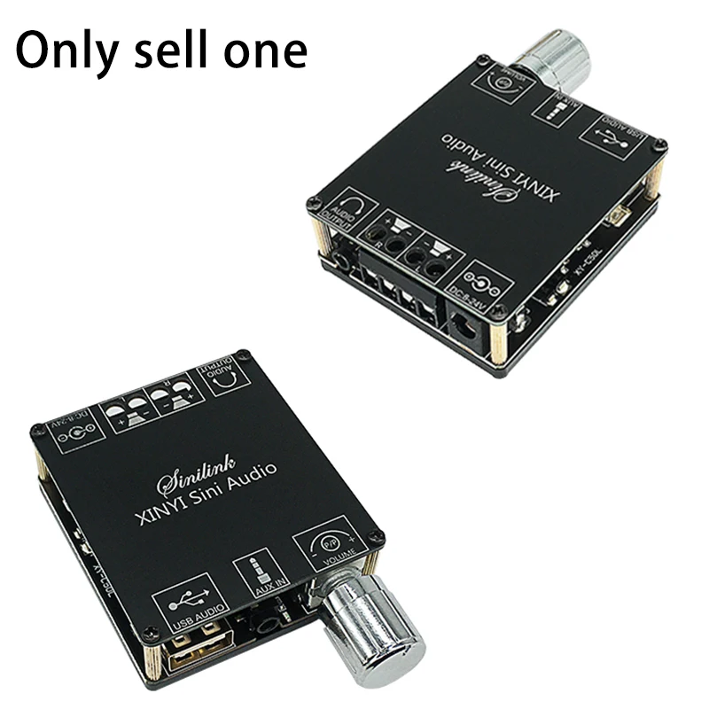 XY-C50L MINI Bluetooth 5.0 Wireless Audio Digital Power Amplifier Stereo Board 50Wx2 Bluetooth Amplificador 3.5MM USB