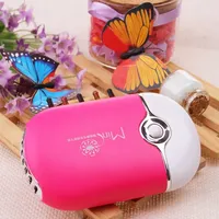 Portable Mini Fan USB Rechargeable Cooling Fan Bladeless Handheld Eyelash dryer Mini Handheld Fan Air Conditioning Blower