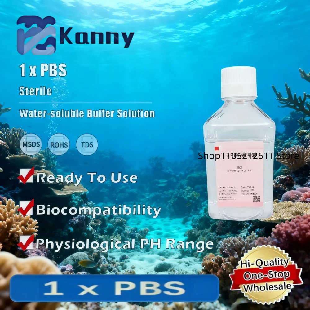 1x Buffer PBS (pH 7.2-7.4) para aplicaciones de investigación de biología biológica y molecular Producto original