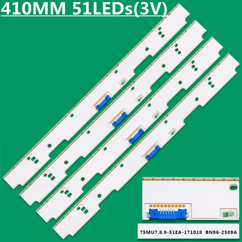 

4PCS LED Backlight Strip 51lamps For V7MU-750SM0-R0 BN96-42588A UN75AU8200