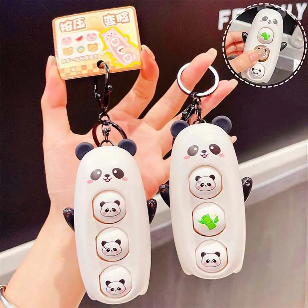 Панда Свинья Панда Меняющая лицо Кукла DIY Ремесла Пресс Декомпрессионные игрушки Меняющая лицо игрушка Пластиковые мультяшные животные