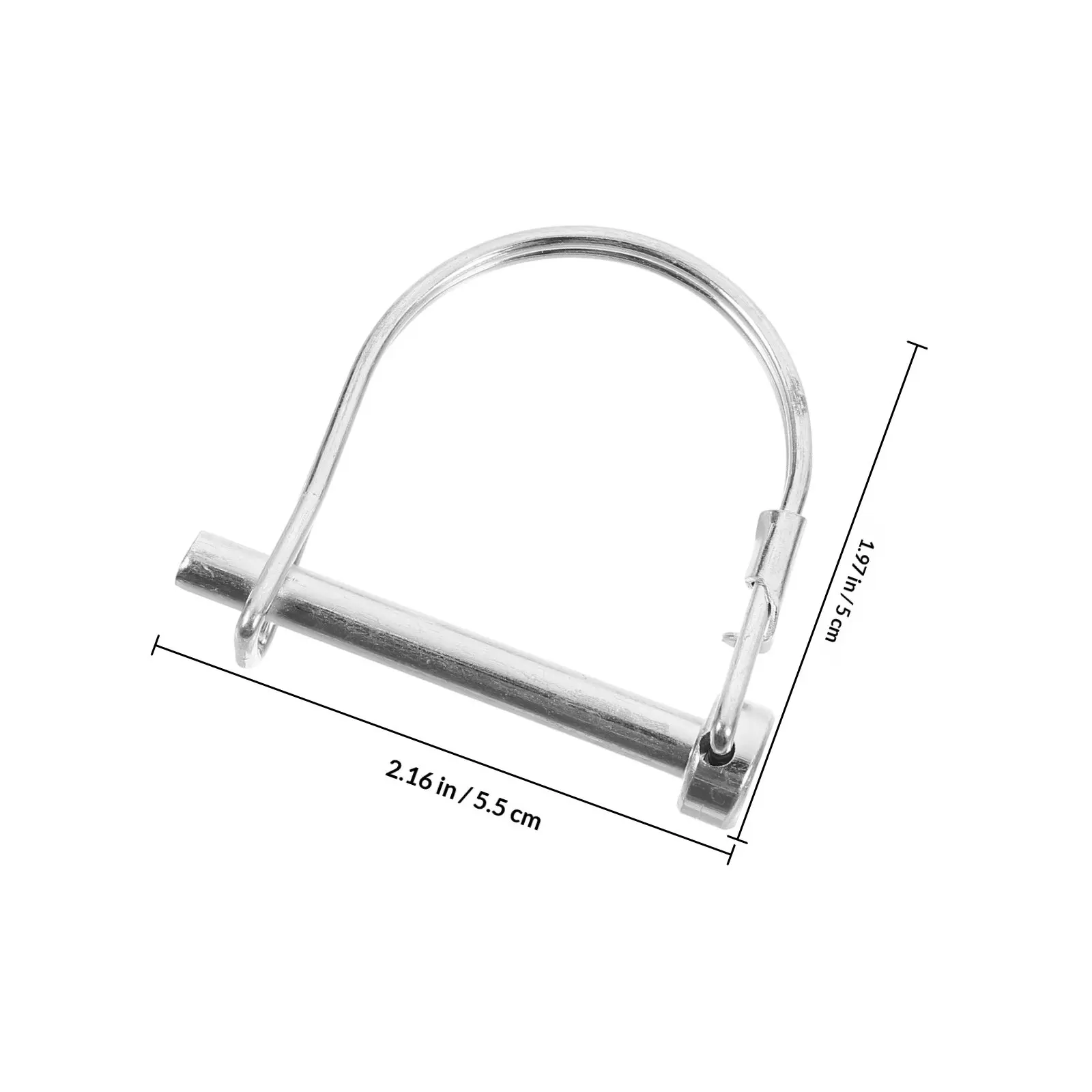 4Pcs Trailer Coupler Pin Round Wire Locking Clip Heavy Duty Hitch Pin for Stable Farm Garden Lawn Equipment Security