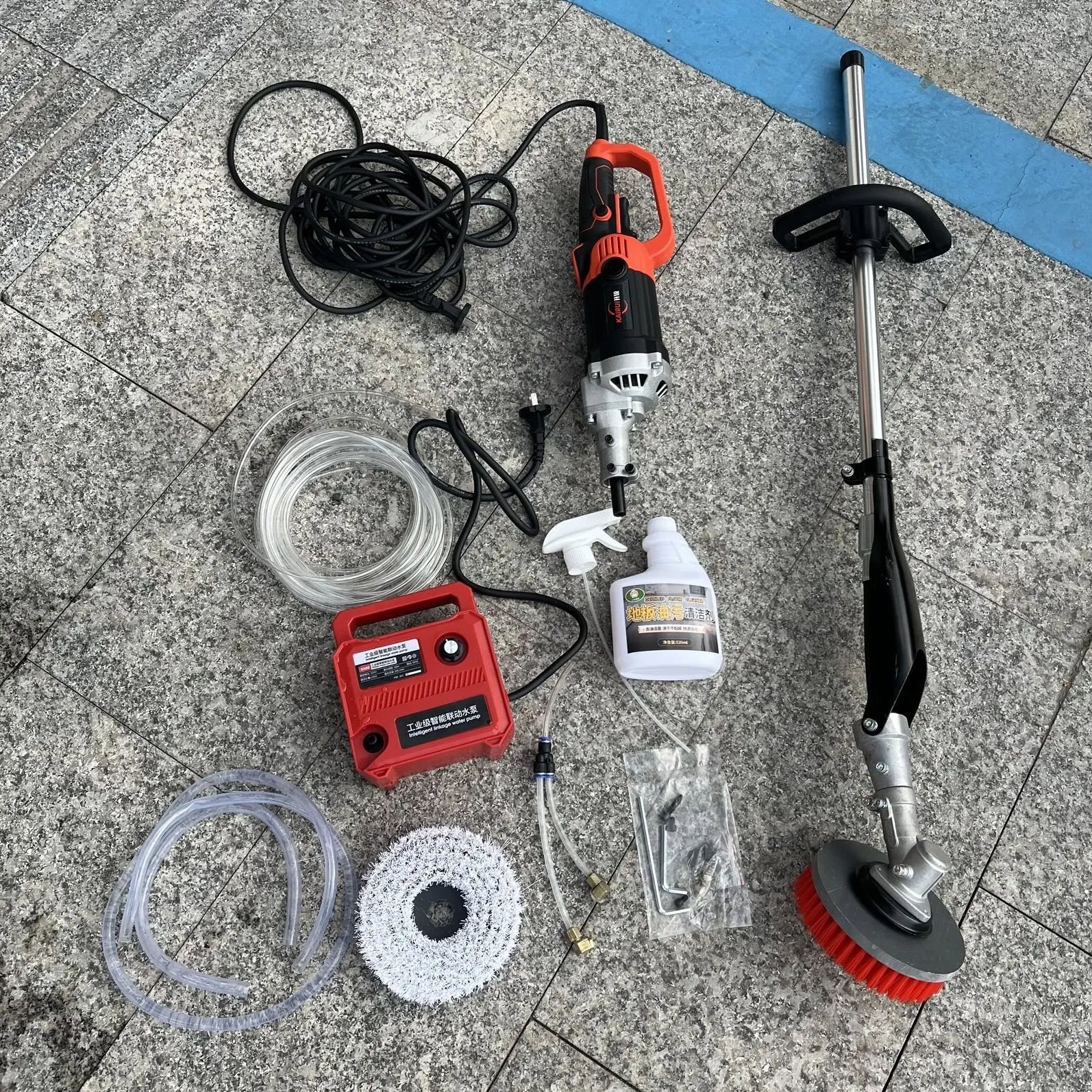 LMM Commercial Workshop Hotel Hand Push Floor Cleaning Floor Cement Floor Brush