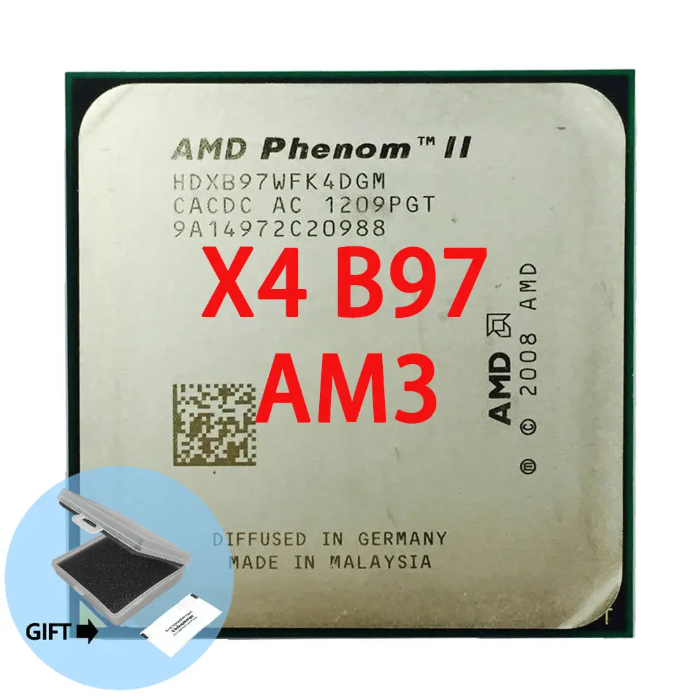 AMD Phenom II X4 B97 3.2 GHz Quad-Core CPU Processor HDXB97WFK4DGM Socket AM3,Amount to 955