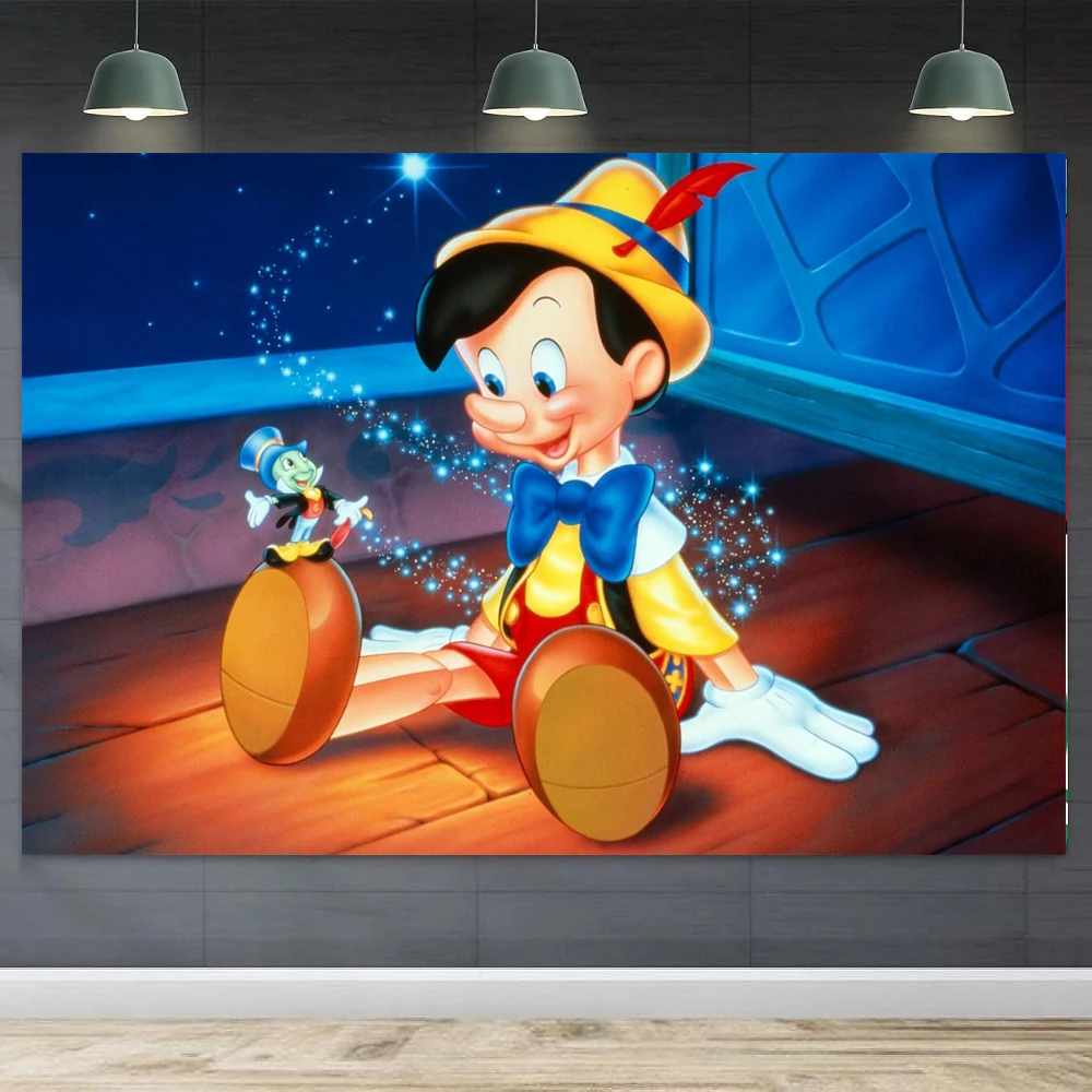 

Фон для фотосъемки Пиноккио, дедушка, плотник, баннер для детей, мальчиков, день рождения, вечеринка, фон, может быть настроена