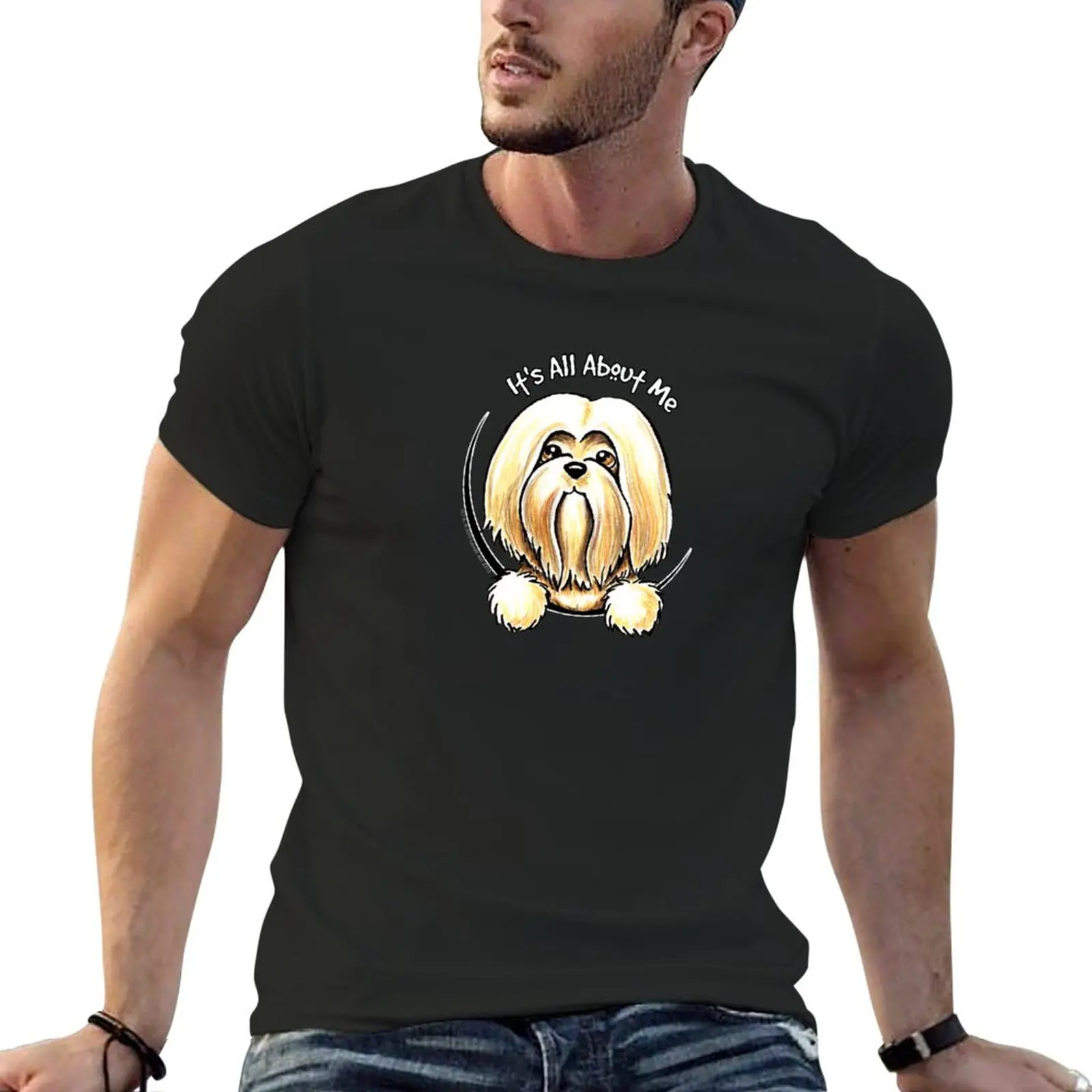 

Lhasa Apso :: Its All About Me T-Shirt summer top vintage tees mens funny t shirts