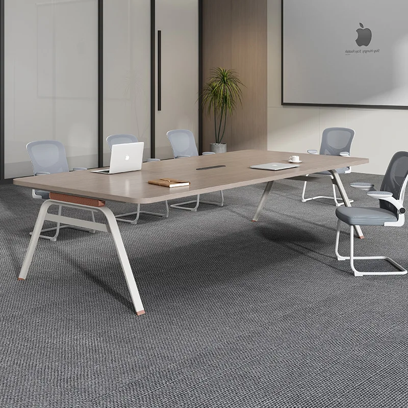 Conference table long table modern small reception office negotiation training table conference room chair long  simp