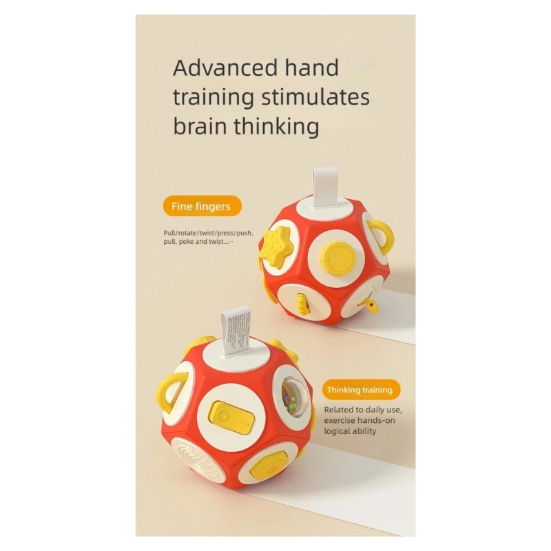 Colorful Multifunctional 12 in 1 Toy Promoting Sensory Stimulation Exploration