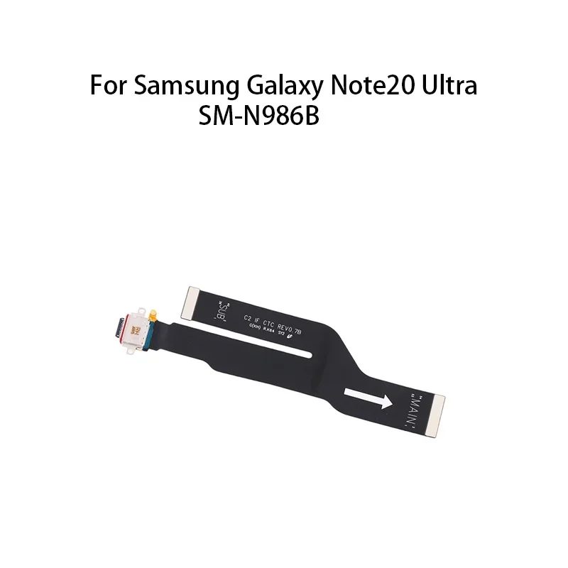 

USB Charge Port Jack Dock Connector Charging Board Flex Cable For Samsung Galaxy Note20 Ultra / SM-N986B