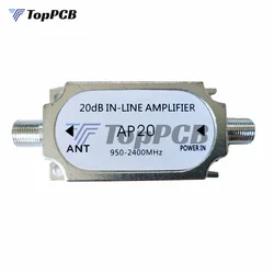 AP20 Satellite 20dB In-line 950-2150MHZ Signal Booster For Antenna Cable Run Channel Strength