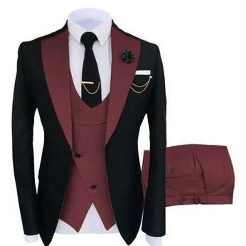 O522Foreign trade ready-made suits three piece suits for men business casual