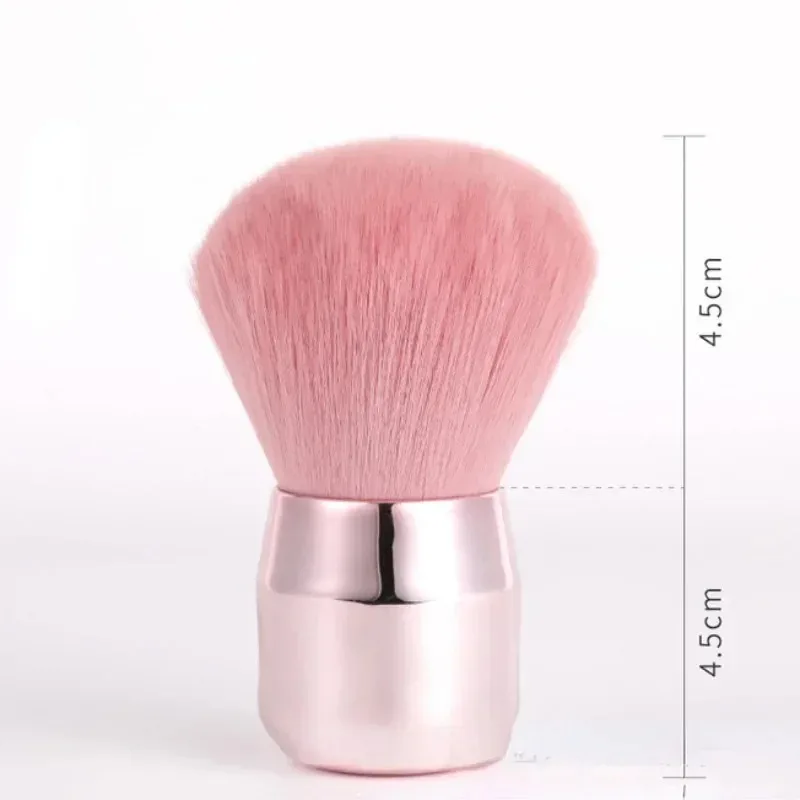 แปรงปัดแป้งหัวเห็ดสีชมพู - แปรงปัดแป้งหน้าและเล็บขนาดใหญ่ ใช้ได้สองแบบสำหรับแป้งเซ็ตติ้งแบบหลวมและเล็บ วีแกน