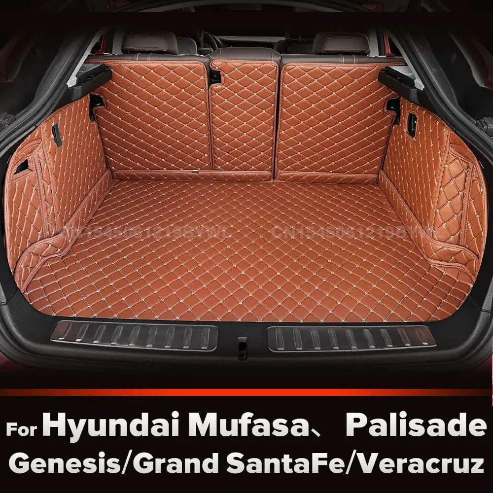 

For Hyundai Mufasa、Palisade、Genesis、Grand SantaFe、Veracruz Auto Full Coverage Trunk Mat Car Cargo Liner Interior Accessories