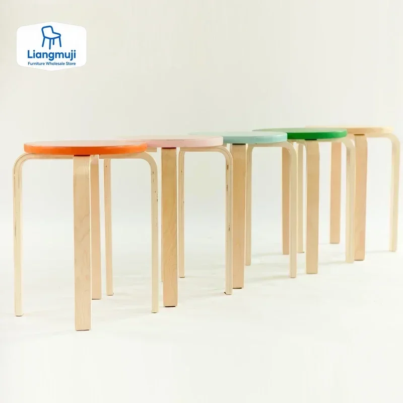 

Salon Equipment Furniture Plastic High Stools Can Be Stack Nordic Stool Small Banquet Dining Room Sitzbank Home Furniture