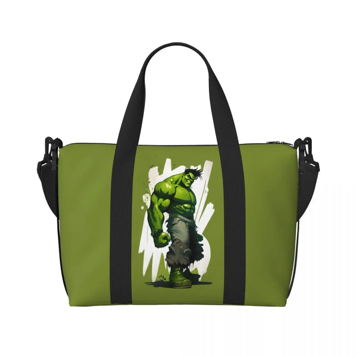 

Изготовленная на заказ сумка-тоут Hulk для женщин, большая вместительная дорожная сумка с комиксами для пляжного спортзала