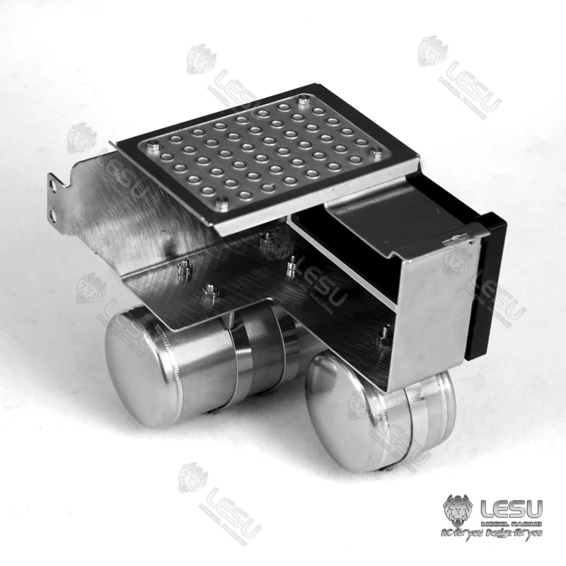 LESU RC Scatola batteria Urea Serbatoio di scarico Set 1/14 FH16 Camion trattore fai da te